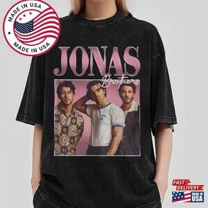 Jonas Brothers Retro Style T-Shirt Tour Shirt Concert Unisex Classic